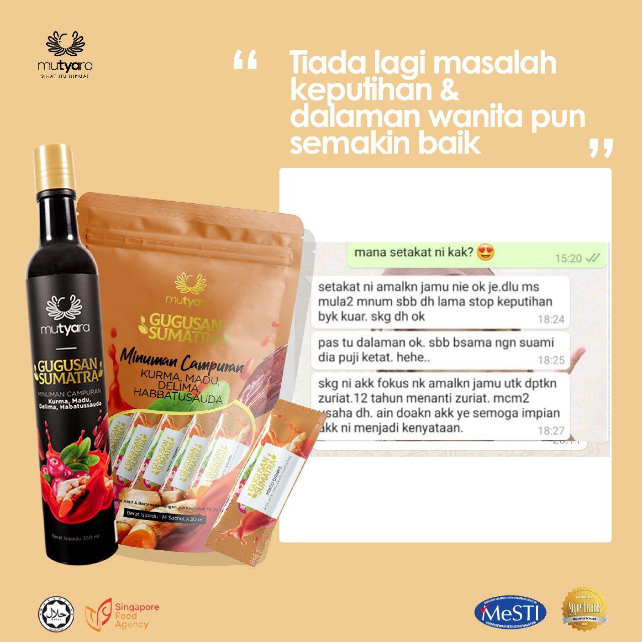 Jamu Mutyara Black Bottle - Mutyara