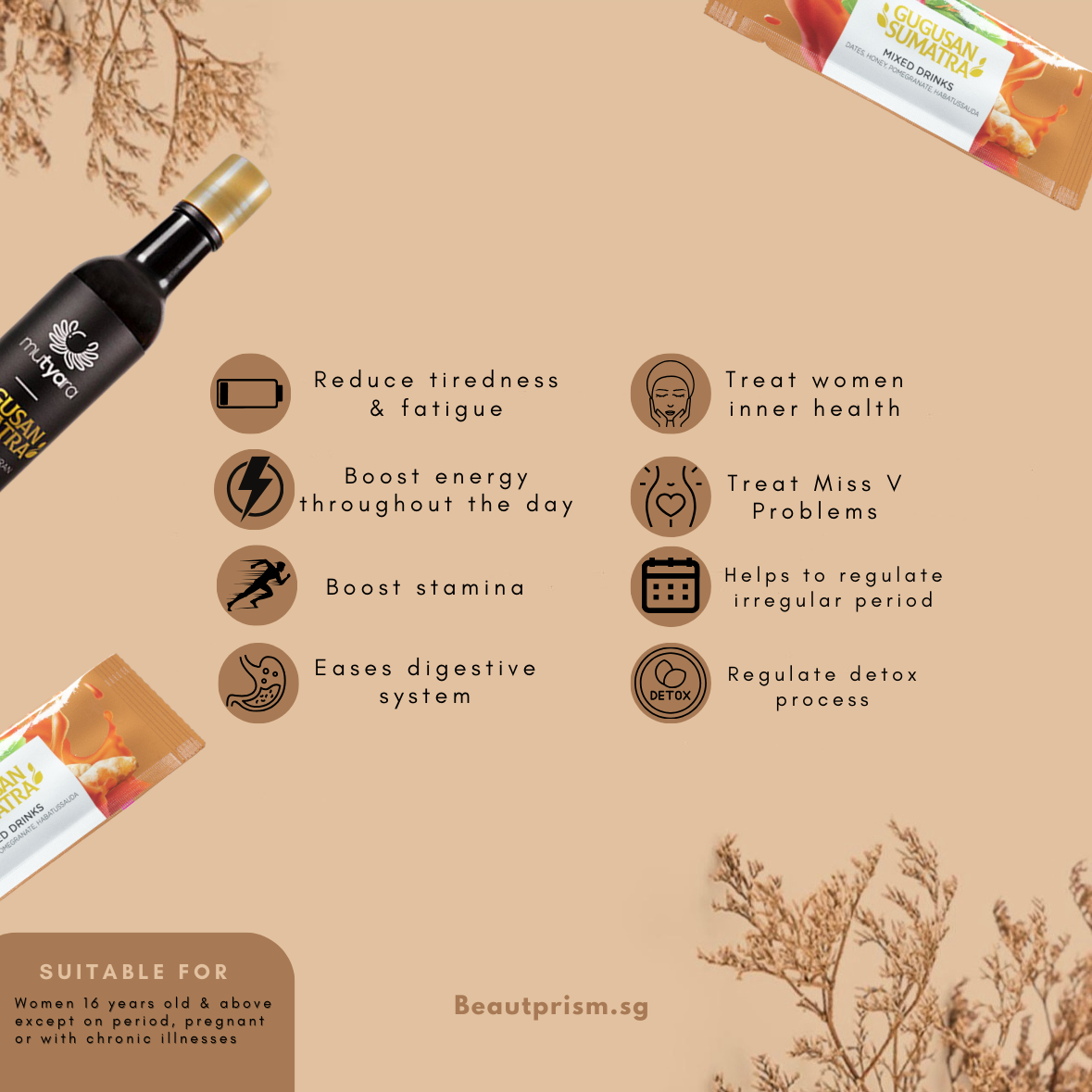 Jamu Mutyara Black Bottle - Mutyara